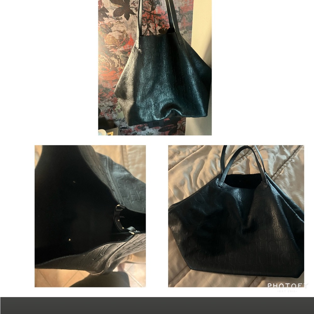 Carolina Herrera Black Matryoshka Bag with dust bag, barely used!